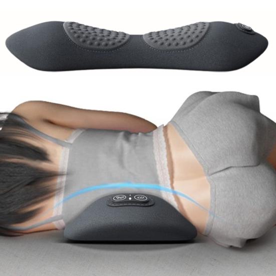 🔥 Lumbar Support Waist Pillow – Heated Massage Pad for Lower Back Pain Relief | Ergonomic Bed Waist Cushion for Elderly & Pregnant Women