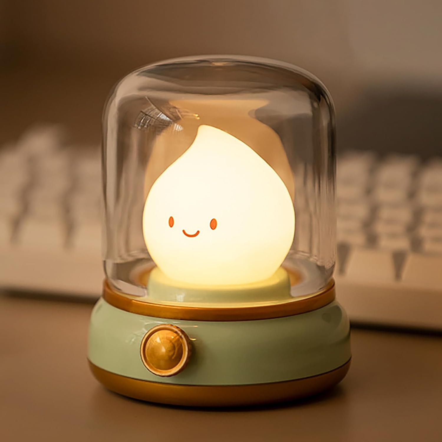 Mini LED Night Lamp – Cute USB Rechargeable Table Lamp | Portable Cartoon Desk Light for Home, Coffee Bar & Bedroom Decor