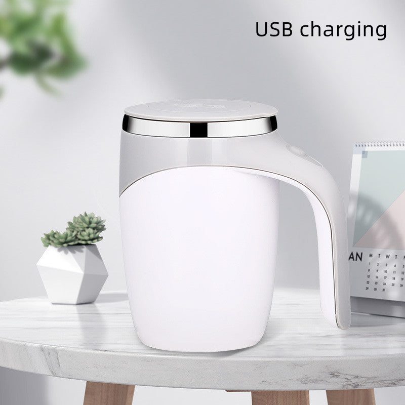 Rechargeable Automatic Self-Stirring Coffee Cup – Magnetic Rotating Electric Mixing Mug for Coffee, Milkshakes & Beverages